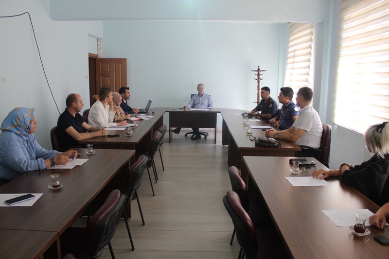 Kadına Yönelik Şiddetle Mücadele Koordinasyon İzleme ve Değerlendirme Toplantısı İle Çocuk Koruma İlçe Koordinasyon Toplantısı Gerçekleştirildi.